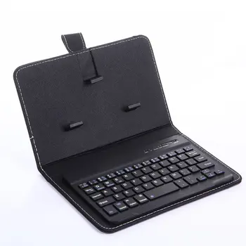 

Mobile Phone Wireless Keyboard Holster Wireless Three System Universal Leather Case for Apple for Android 4.5-6.8 inch