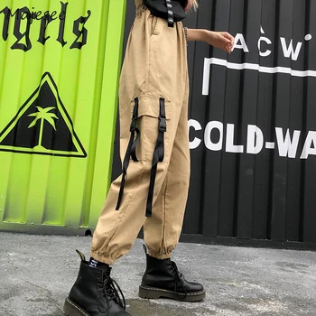 

Pants Women Cargo Harem Classic Long Trousers Womens Korean Style BF Unisex Streetwear Harajuku Simple Loose 2XL All-match Chic