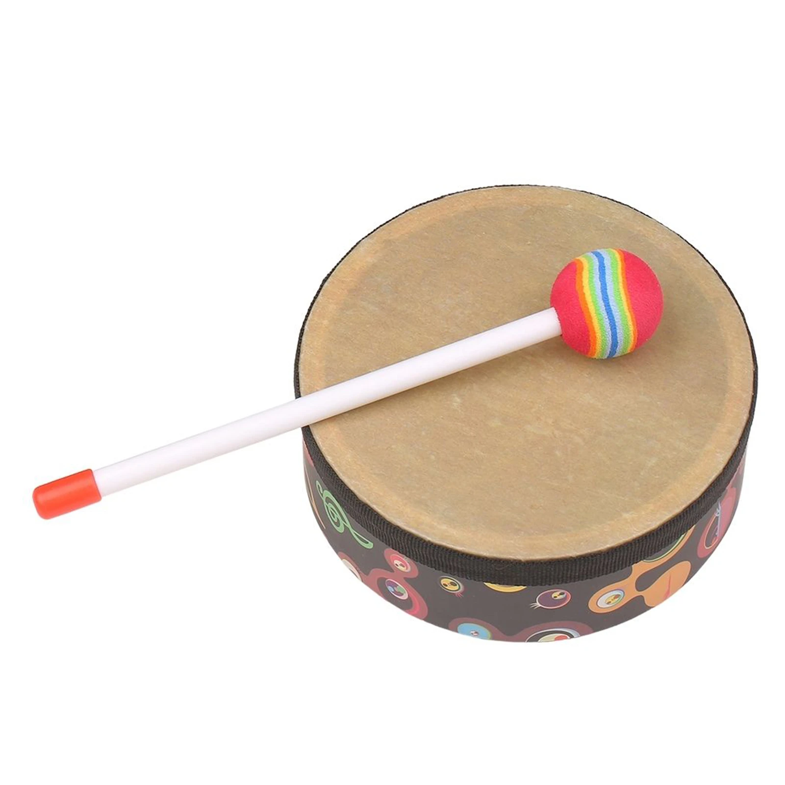 Glimmend Smerig Langwerpig Handtrommel Orff Muziek Percussie Instrument Draagbare Drum Instrument Met  Drumstick 8in|Trommel| - AliExpress