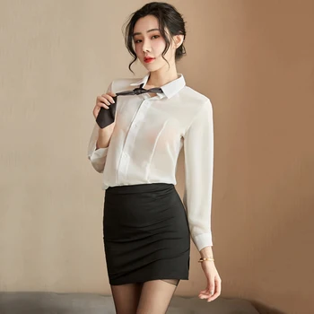 

New sexy lingerie ladies sexy chiffon secretary tight-fitting hip skirt perspective temptation suit