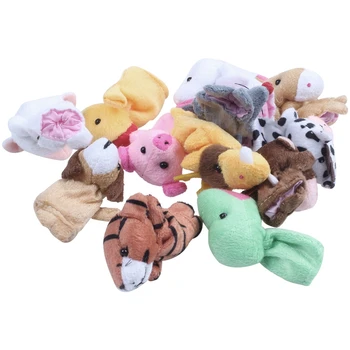 

12Pcs Plush Finger Puppet Cartoon Doll Kids Baby Educational Toy Gift New