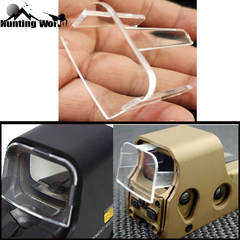 Tactical Clear Acrylic Lens Protector Cover For Hunting Airosft Eotech 551 552 553 556 557 Red
