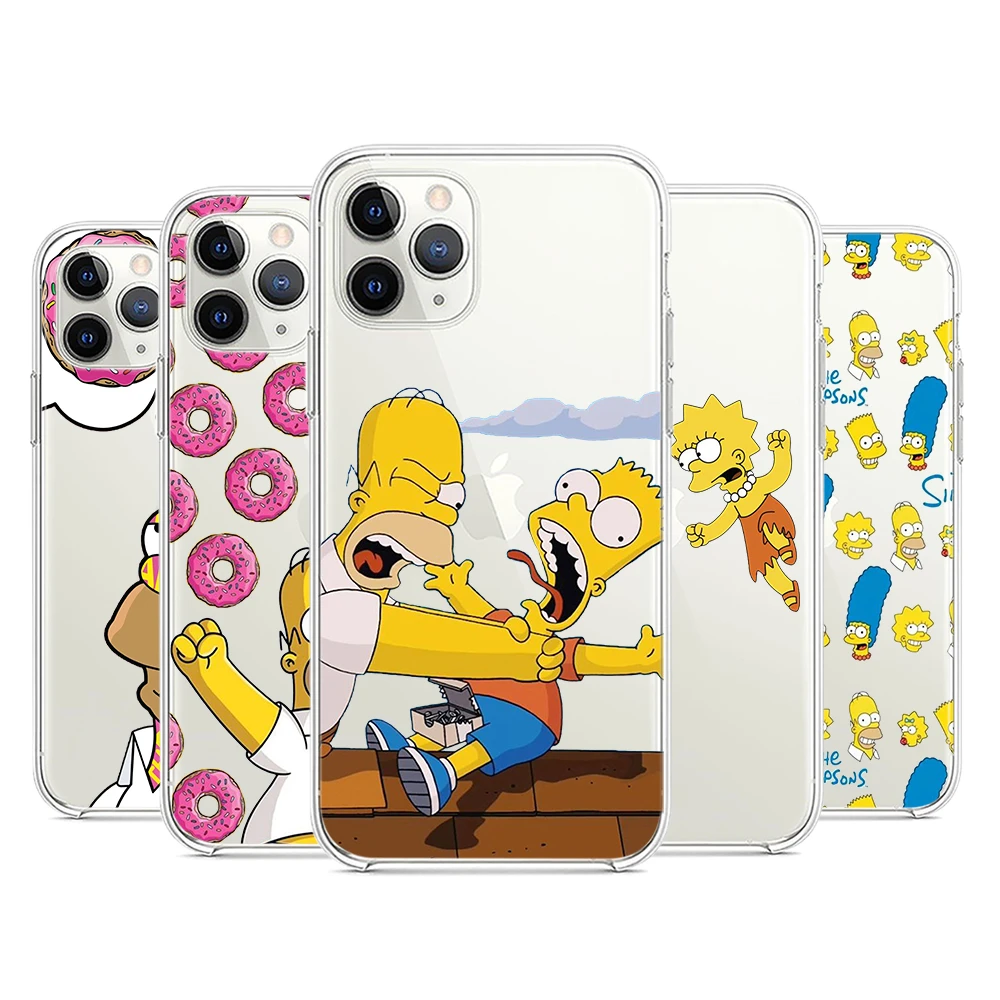 Homer Simpson Silicone Cover For Apple IPhone 13 12 Mini 11 Pro XS MAX XR X 8 7 6 6S 5 Plus SE Phone Case iphone 12 pro max phone case