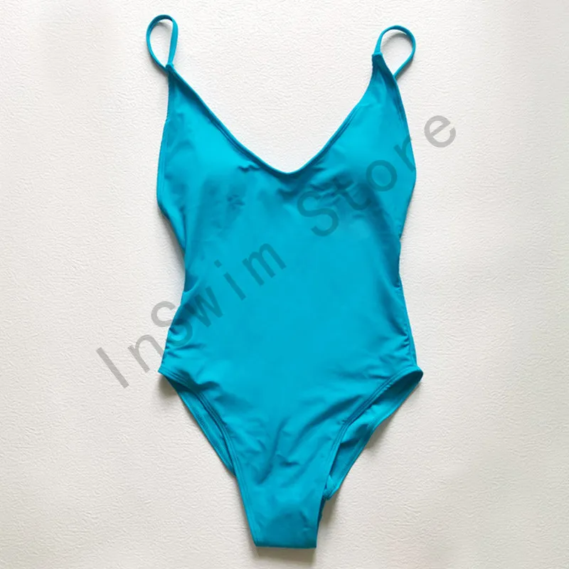 Women One Piece Swimsuit Adjustable Straps Backless Bathing Suit