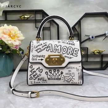 

Leather letters brand luxury Women Shoulder Bags summer new Korean version of the Messenger bag handbag shoulder bag femme bolsa