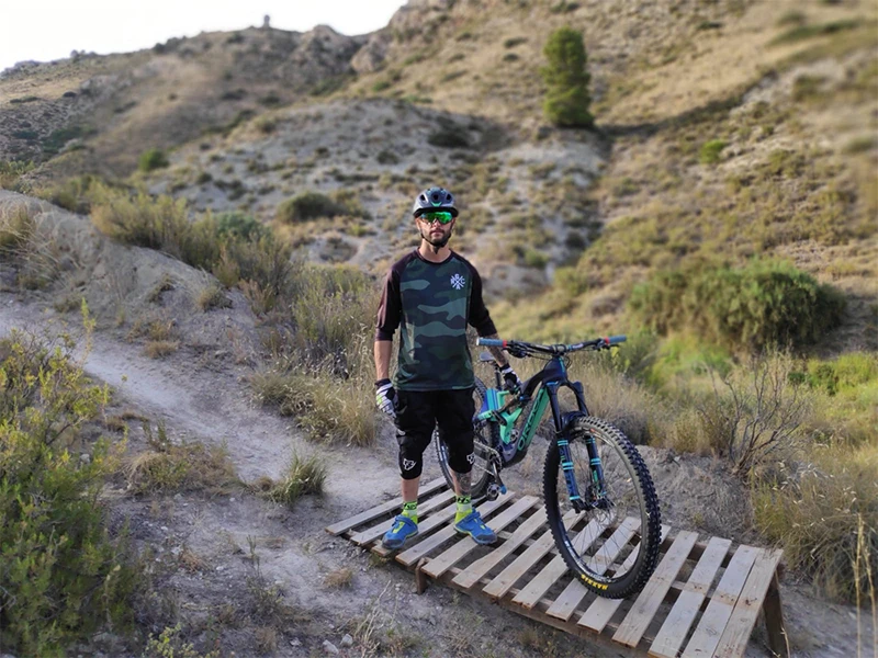 Зима Велоспорт Mtb Джерси мужские 3/4 рукав камуфляж цвета полиэстер дышащий Быстросохнущий Джерси