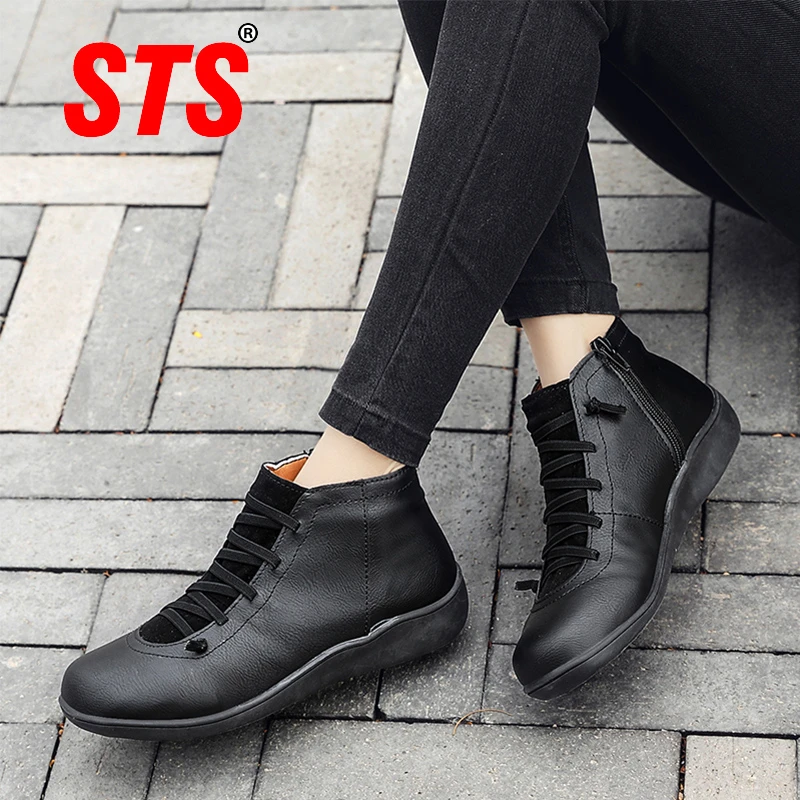womens casual flat boots