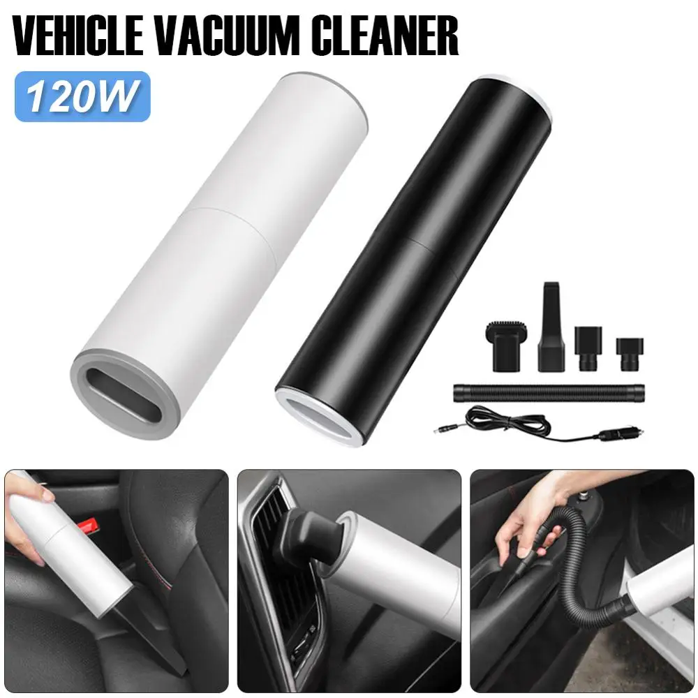 Portable Handheld Vacuum Cleaner 120W Car Charger Plug in Vacuum with