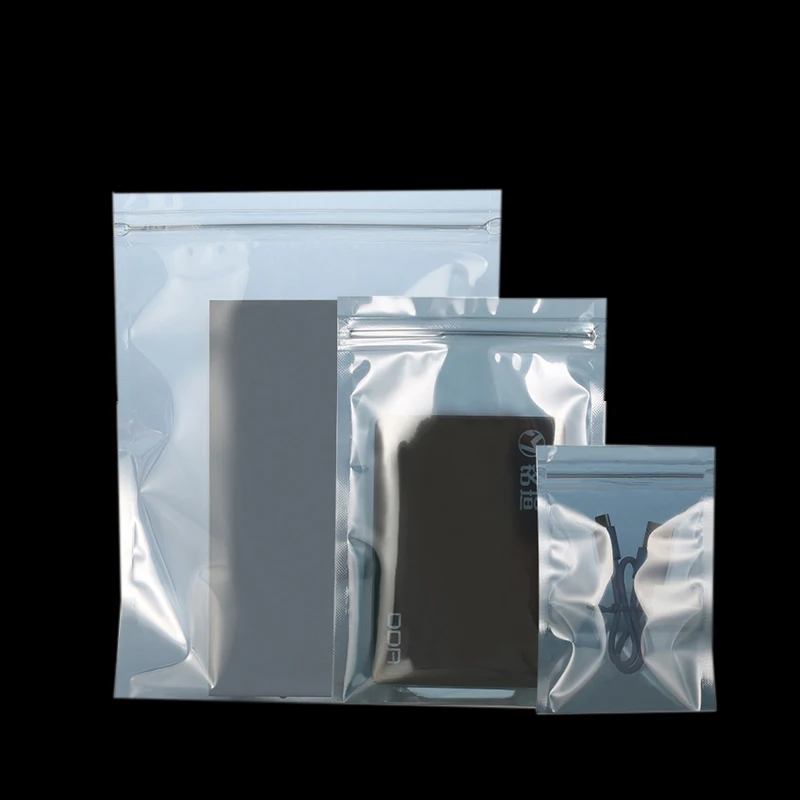 

Anti-static Shield ESD Insulation Radiation Protection Zipper Lock Packaging Bag Plastic Electronic IC Component Chip Pc Circuit