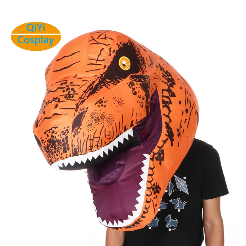 T-rex динозавр надувной костюм талисман костюм Deguisement Хэллоуин Pour Animaux Косплей динозавр - Цвет: Adult Size8