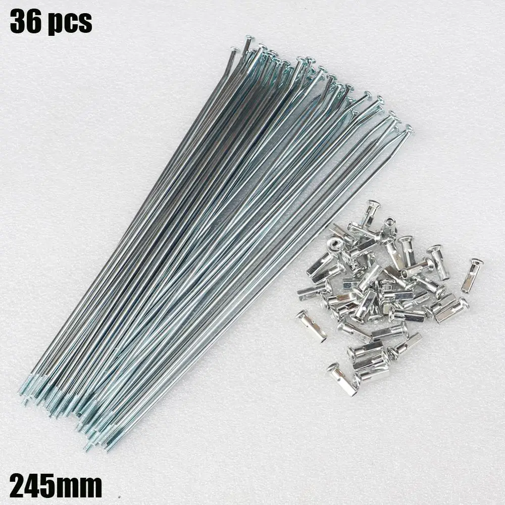 Motorcycle Spokes 36 pcs 200-245 mm 8G 3.5mm Width Spokes Bend Electric Bicycle Bike Motorcycle Child Bike