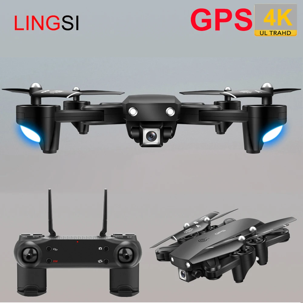 GPS FOLLOW ME WIFI FPV Квадрокоптер с 40MP/16MP HD широкоугольной камерой складное оптическое