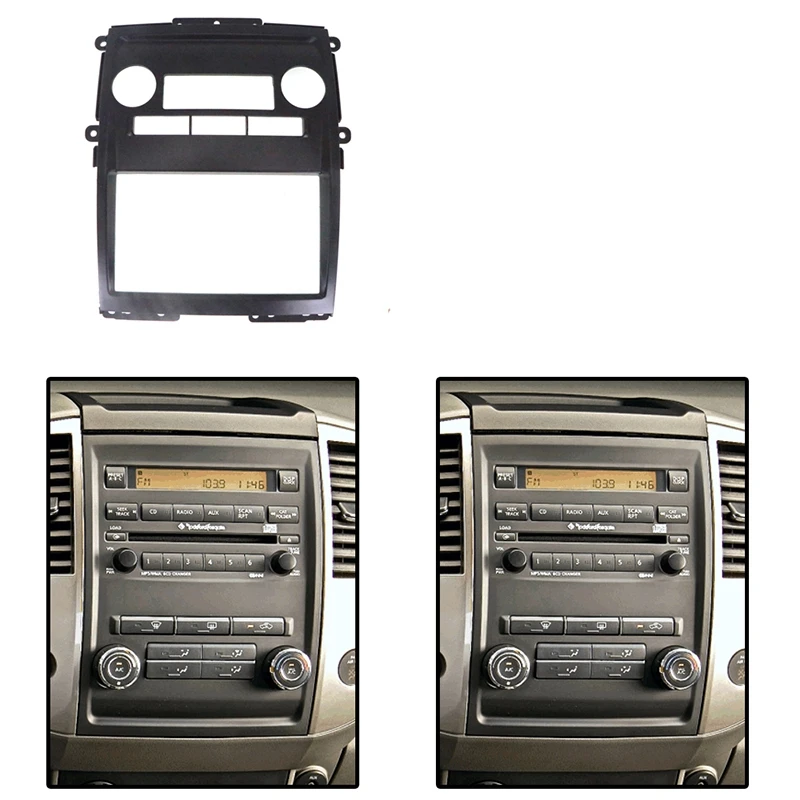 Двойной Din автомобильный аудио установочный комплект для Nissan Frontier Xterra 2009-2012 Dash Kit авто отделка фасции Facia DVD панель Крышка