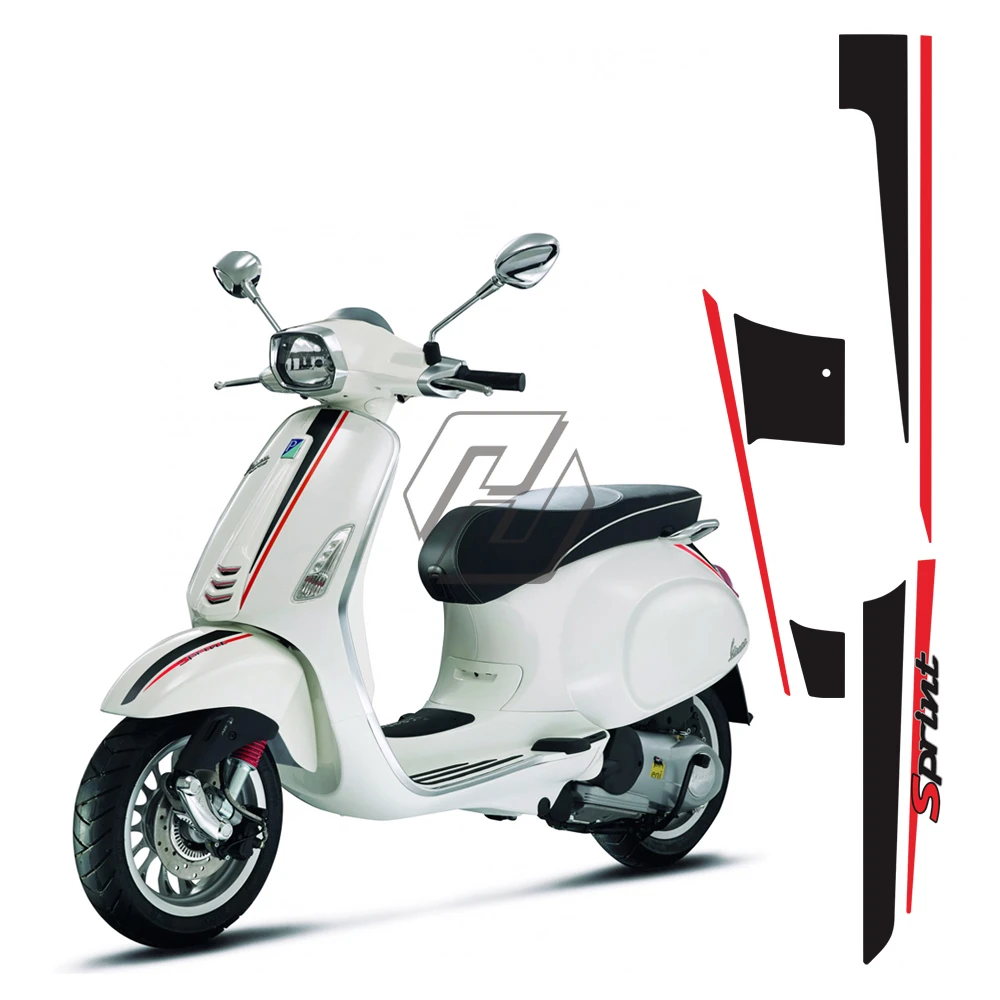 Motorcycle Decals Sport Sticker Case For Piaggio Vespa Sprint 50 150  2018-2020 - Decals \u0026 Stickers - AliExpress