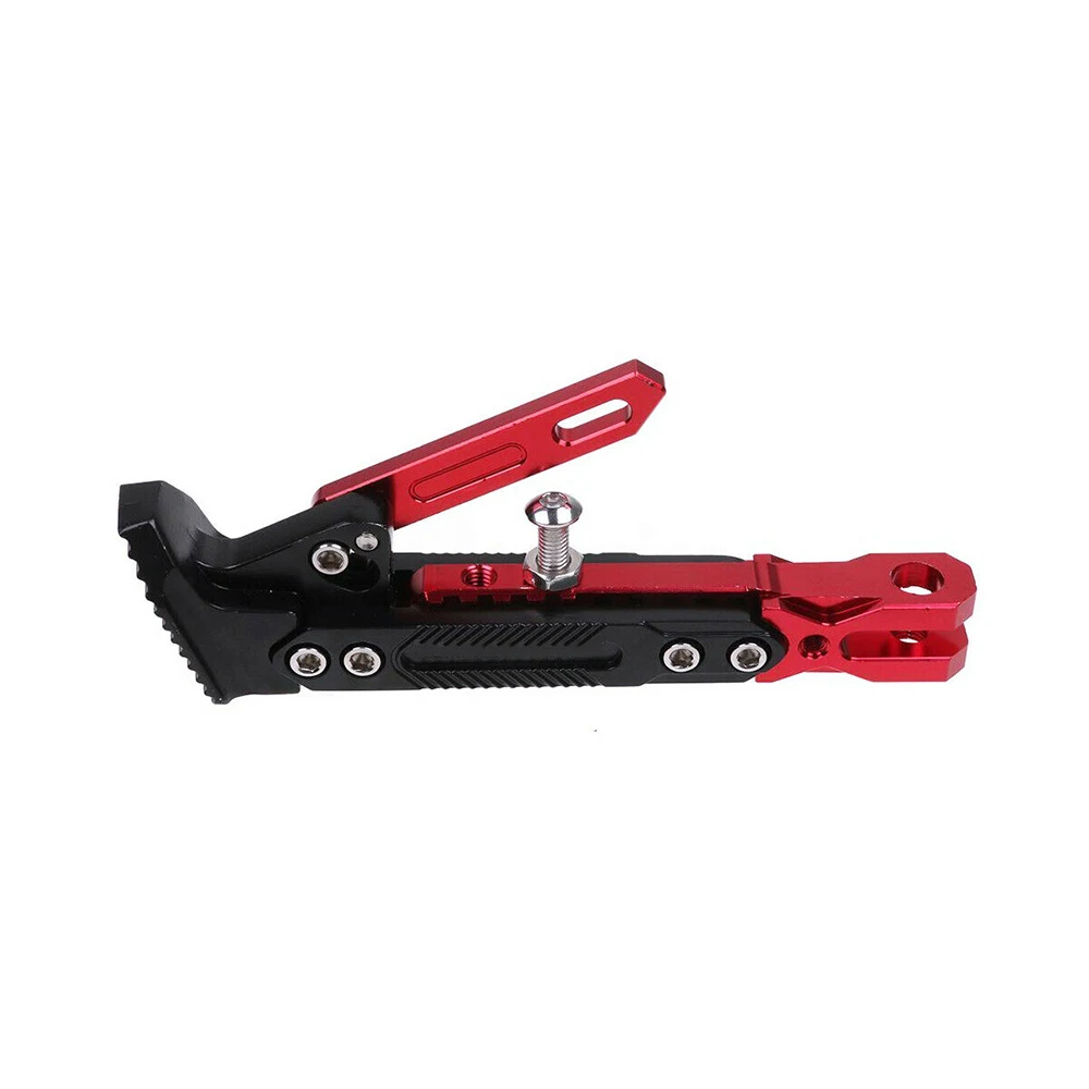 Motorcycles CNC Aluminum Alloy Adjustable Kickstand Kick Side Stand Motorcycle Scooter Street Standard For Motorcycle Universal