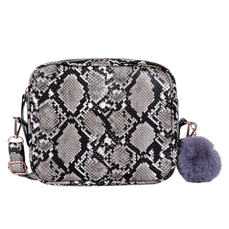 Роскошные сумки женские сумки дизайнерские змеиные маленькие квадратные сумки через плечо дикие девушки змеиный принт сумка через плечо