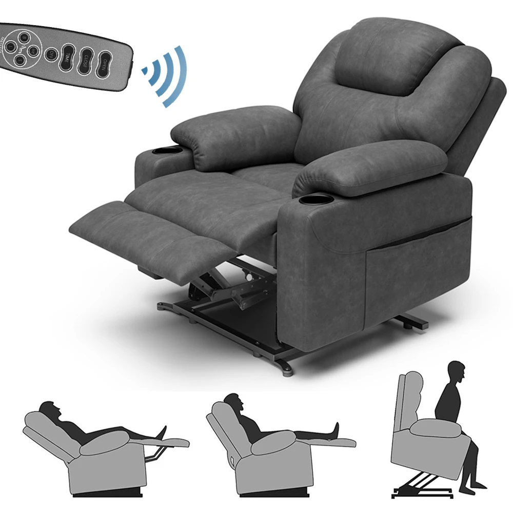 Electric Massage Chair Power Lift Recliner Adjustable Ergonomic Backrest Lounge Sofa Armchair Salon Office Living Room Furniture Living Room Sofas Aliexpress