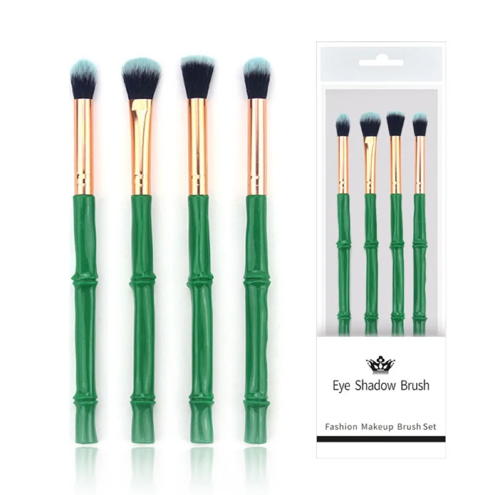 

Eyeshadow Brush 4 Bamboo Handle Makeup Brushes Eyeshadow Brushes Small set of eye brushes Lint-free make-up brushes Artificial f