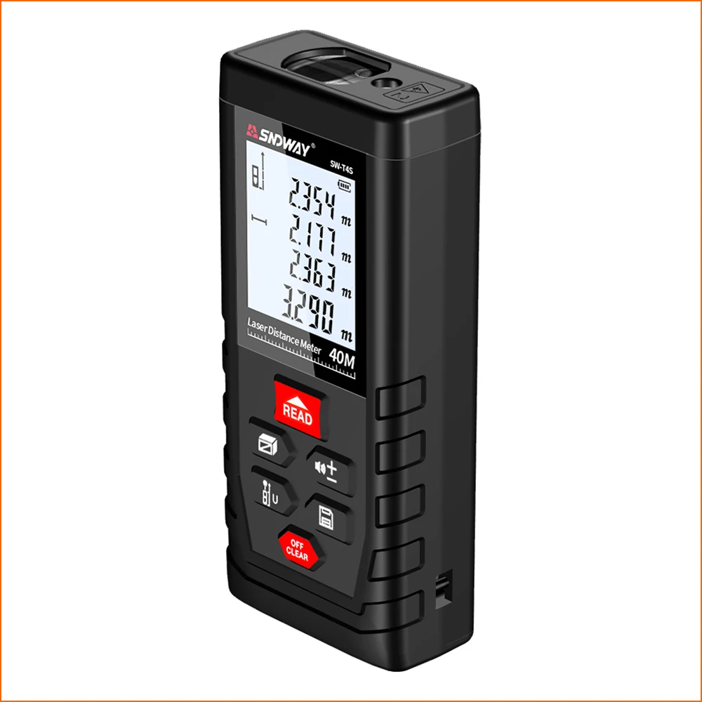 SNDWAY Laser Rangefinder Distance Meter Range Finder Mini Digital Meater Laser Distance Sensor SW-T4S 40M Laser Distance Meters SNDWAY Laser Rangefinder Distance Meter Range Finder Mini Digital Meater Laser Distance Sensor SW-T4S 40M Laser Distance Meters