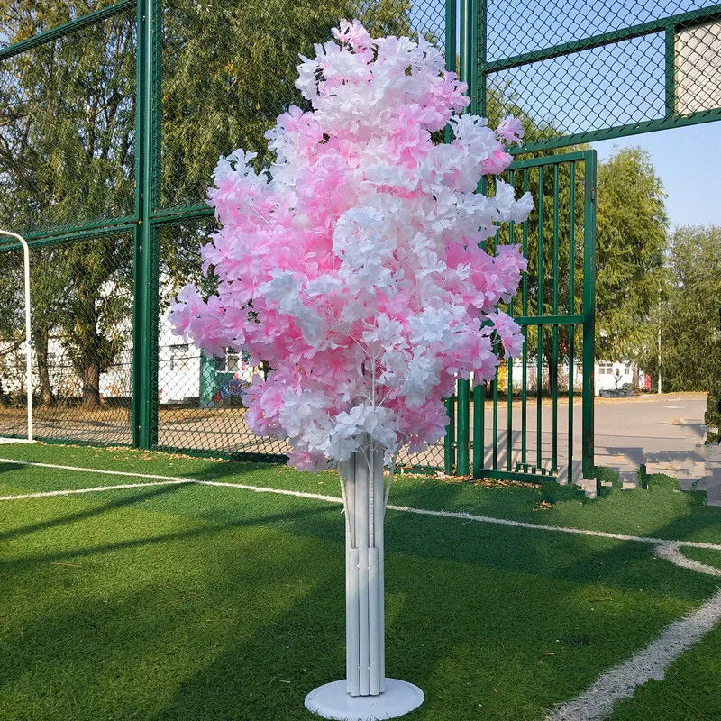4.92 FT Tall Wedding Deoration Simulation Cherry Road Guide Tree White Theme Stage Runner Aisle Column Party Decorative Trees