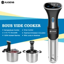 AUGIENB 800 Вт вакуумная медленная Sous Vide плита 15л погружной циркулятор Машина lcd цифровой таймер из нержавеющей стали