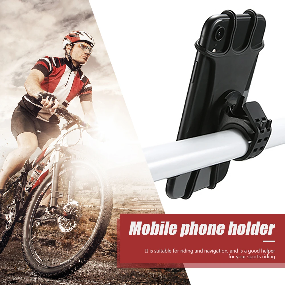 360 ° Rotatable Sepeda Ponsel Pemegang Berdiri Silikon Sepeda Bersepeda Stang GPS Ponsel Penopang Mount Braket untuk Xiaomi