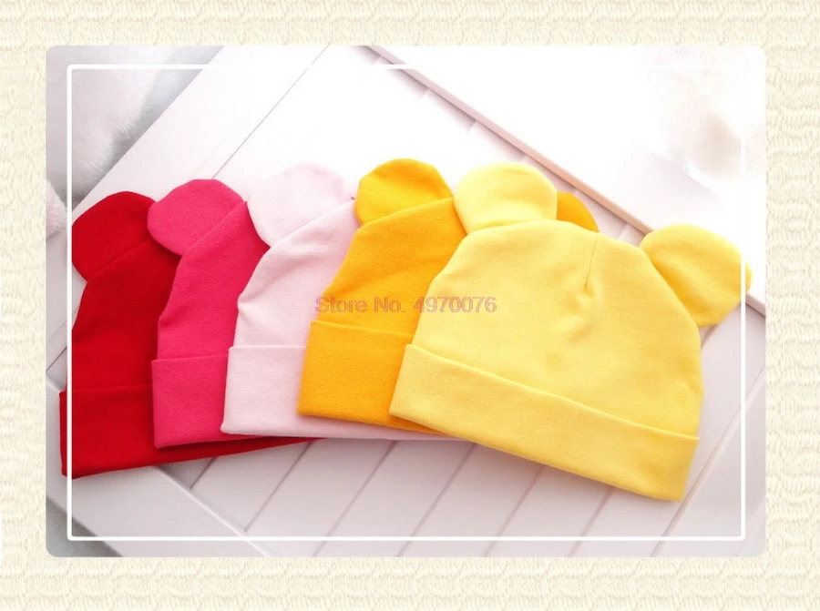 DHL 200pcs Baby Hat Cotton Ear For Girls Fashion Cartoon Boys Caps Spring Children's Hats | Детская одежда и обувь
