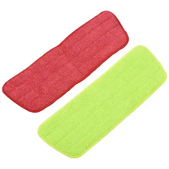 

4Pcs Spray Mop Replacement Pads Washable Refill Microfiber Wet/Dry Cleaning Use Reusable, Cleaning Supply (4 Pack, Green & Red)