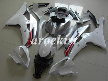 

New ABS Injection Mold Fairings Kit Fit For YAMAHA YZF - R6 2008 - 2016 08 09 10 11 12 13 14 15 16 Bodywork set white silver