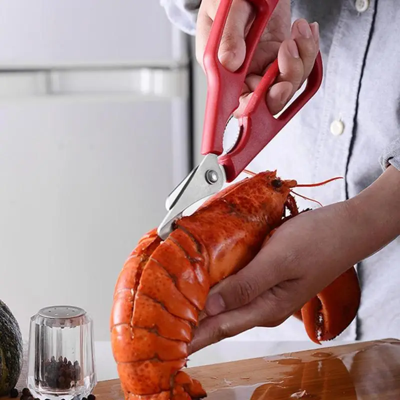 Практичные бытовые ножницы для морепродуктов из нержавеющей стали, съемные ножницы для лобстера, рыбы, креветки, краба, резак для дома, кухни, режущий инструмент