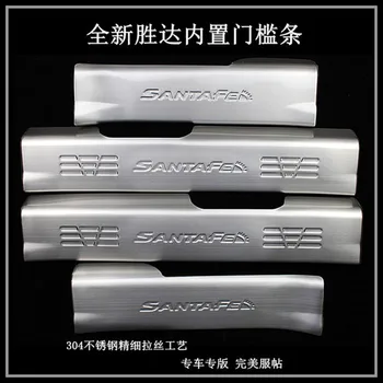

High quality stainless steel internal Scuff Plate/Door Sill for 2013-2018 Hyundai Santa Fe ix45 Car styling