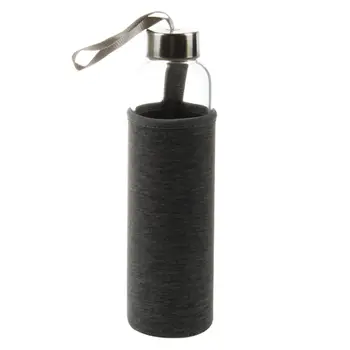 

BESTGlass Sport Water Bottle with Tea Filter Infuser Protective Bag 550ml Grey