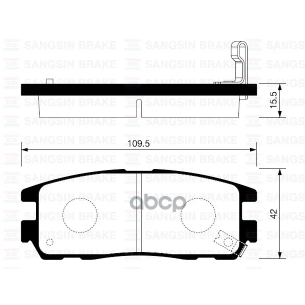 Колодки Тормозные Great Wall Hover/Isuzu Trooper/Opel Frontera B Задние Sangsin Brake Sp2089 Sangsin brake арт. SP2089