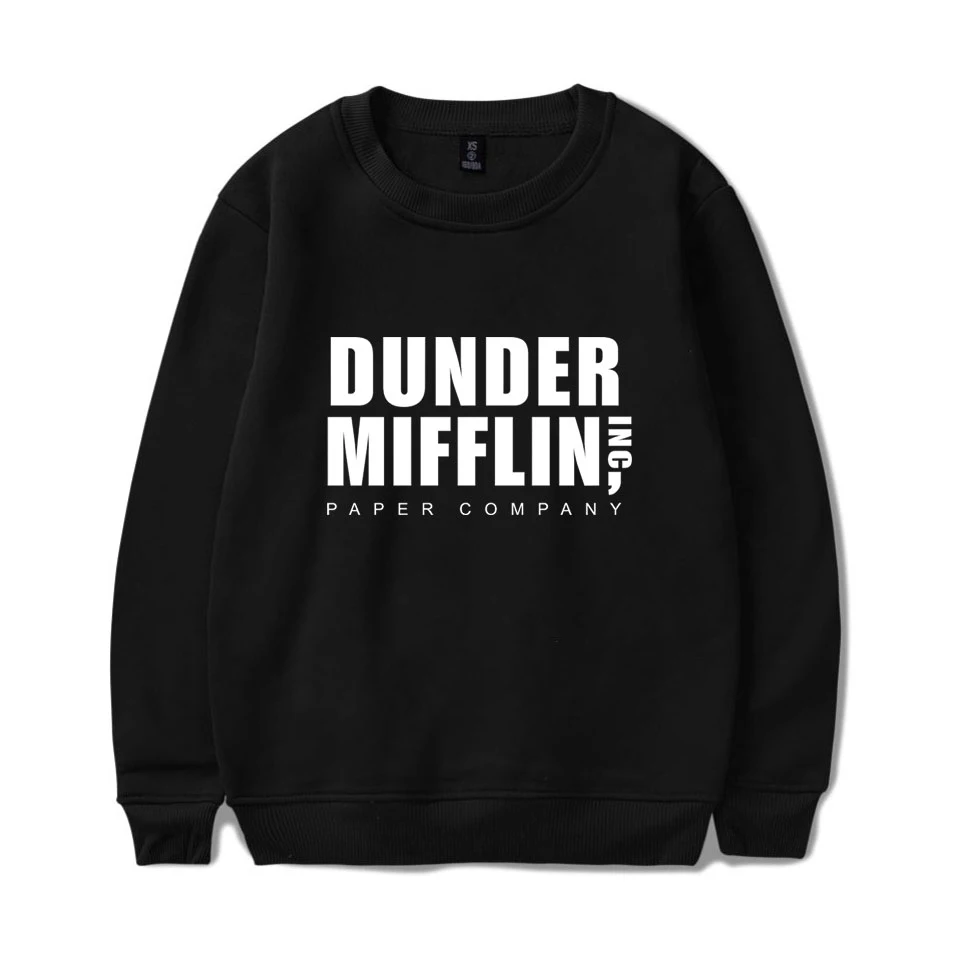 

The Office TV Show Dunder Mifflin Men Long Sleeve Pullover Crewneck Autumn And Winter Men's Sweatshirts Comfortable Wholesale