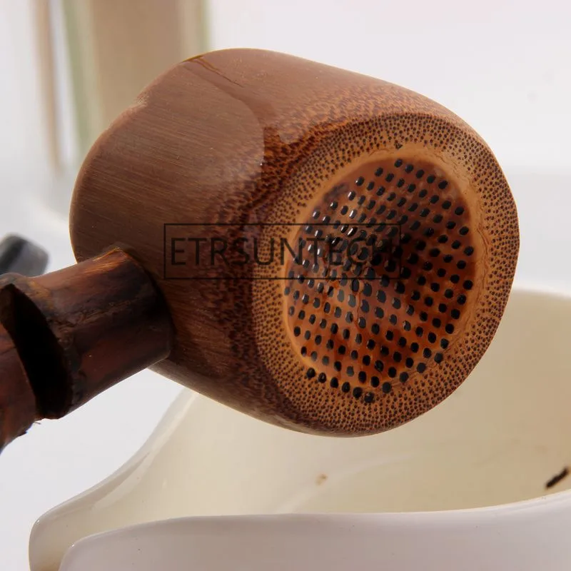50 шт. Натуральный Бамбуковый ситечко для чая Coffe ttraer инструменты сито для чая Заваренный Чай фильтр мельницы для специй