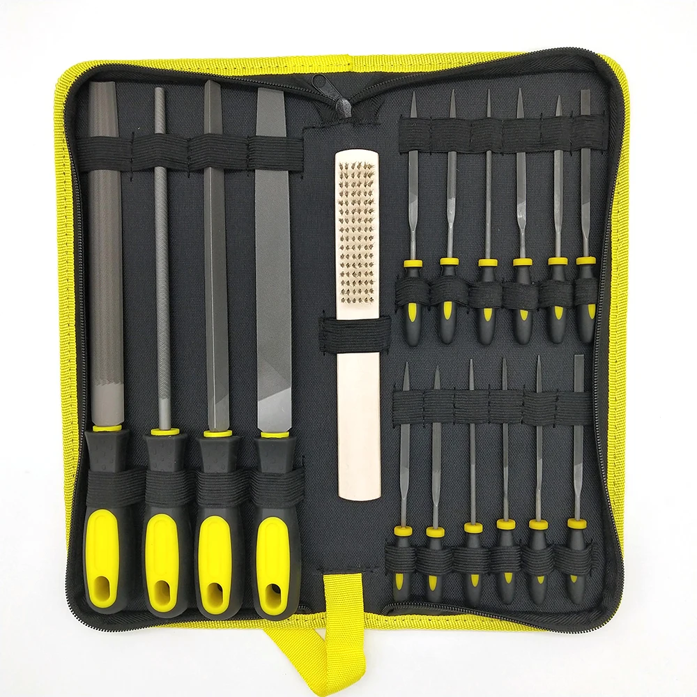 

17PCS Needle File Set Metal Glass Stone Jewelry Wood Carving Craft Tool Diamond Needle File Kit With Clean Brush