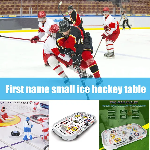 US $40.51 Tabletop Game for Boys Mini Rod Hockey Table Top Accessories Family Play Fun Table Game Set AN88