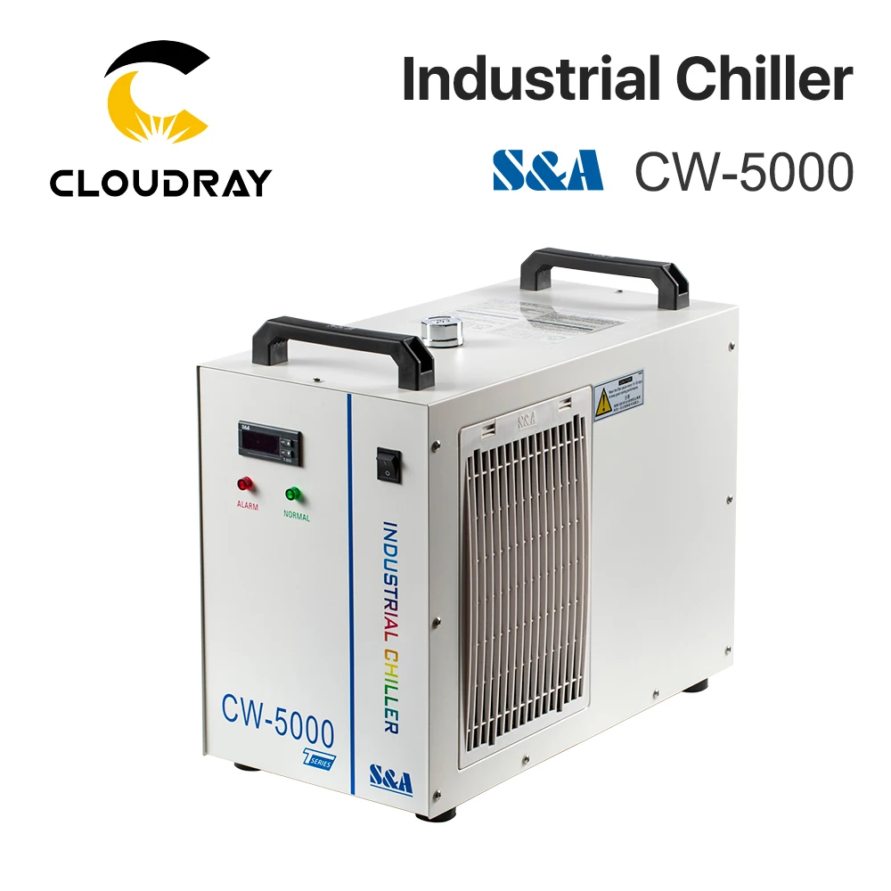 Промышленный Воздушный водяной охладитель Cloudray S & A CW5000 для CO2 лазерной