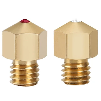 

3D Printer Accessories Mk8 Nozzle 0.4Mm Compatible with Petg Abs Pei Peek and Other Consumables for Cr-10,Ender-3,Anet8