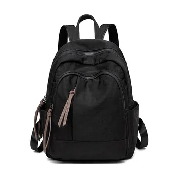 

Leather Backpack for Women Zipper Backpack Student School Bag for Teenager Girls large Casual Travel Bags mochila feminina C1392