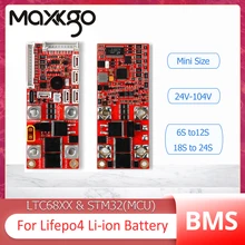 

Mini BMS 15S 18S 20S 22S 24S Battery Protection Board for 70A 48V-120V Lifepo4 Li-ion Battery with Balance