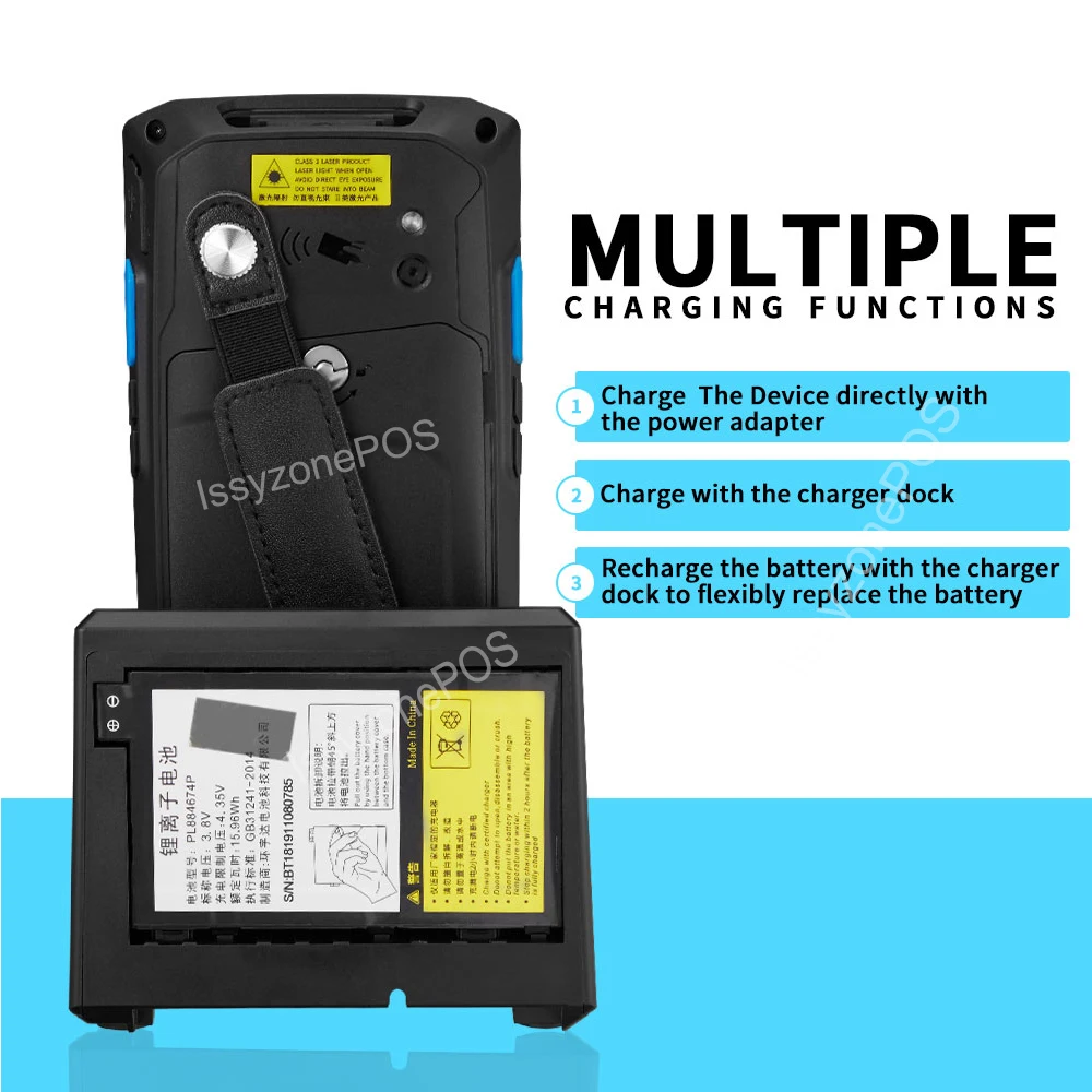 ISSYZONEPOS Handheld Pos Terminal PDA Android 8.1 1D 2D Honeywell Barcode Scanner 4G NFC Barcodes R