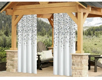 

Nicetown 1pc Outdoor Waterproof Printed Curtain Shading Simple Modern Living Room Bedroom Balcony Sunscreen Heat Insulation