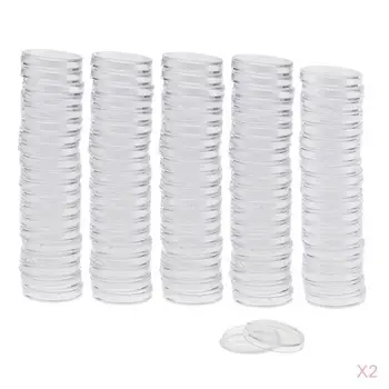 

200 Coin Containers Coin Case Capsules Boxes Holder Case Coin Display Box