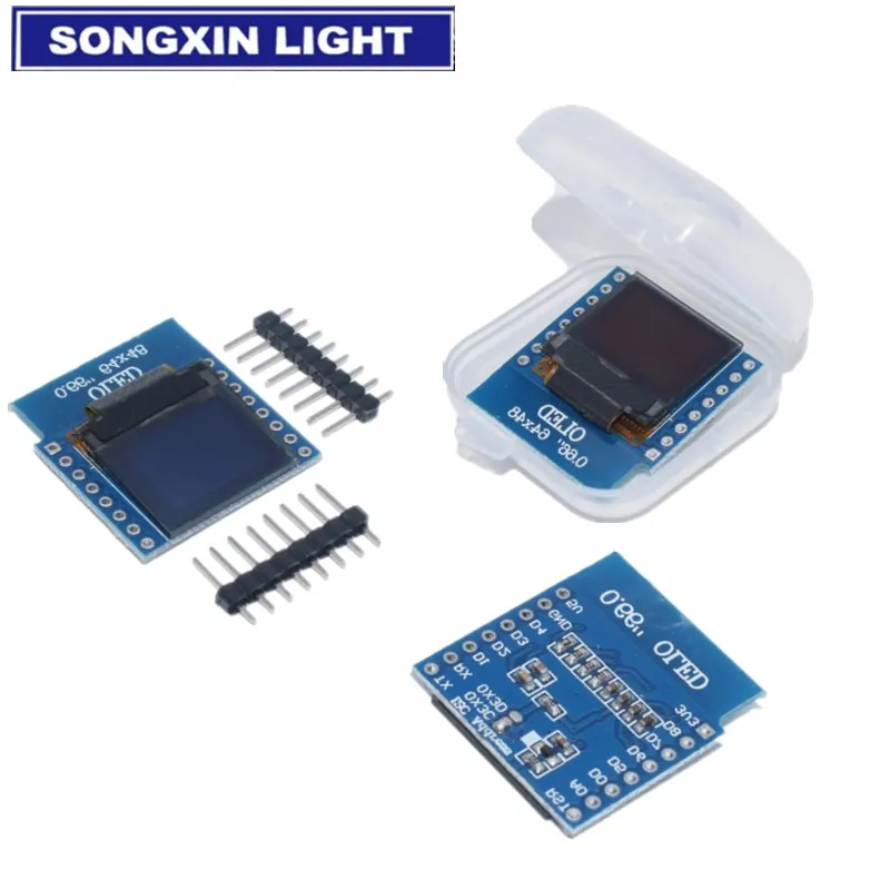 0.66 inch OLED Display Module for WEMOS D1 MINI ESP32 AVR STM32 64x48 0.66&quot LCD Screen IIC I2C | Электронные компоненты и