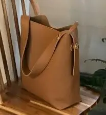 Модная женская сумка-мешок, роскошные сумки, женские сумки, дизайнерские кожаные сумки на плечо, Большая вместительная Дамская ручная сумка, сумка-тоут W422 - Цвет: Коричневый