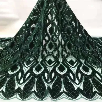 

High Quality Sequins Lace Fabric for Bridal Lace Material Fashion French Tulle Mesh Lace Nigreian Net Laces For Dresses cd82-247