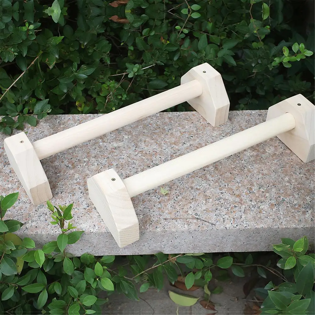 Russian Style Stretch Stand Single Double Bars Calisthenics Handstand Bars Personalised Wooden Push-Ups Double Rod Push-up Frame