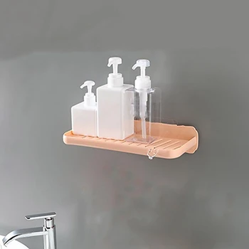 

Wall-Mounted Soap Box Perforated Single-Layer Drain Soap Sponge Rack Kitchen And Bathroom Soap Rack