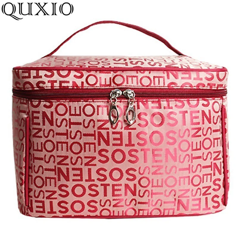 Extra Large Capacity Woman Cosmetic Bags Big Travel Toiletry Bag Letter Pattern Necessary Organizer Makeup Bag Storage ZL100-D 3